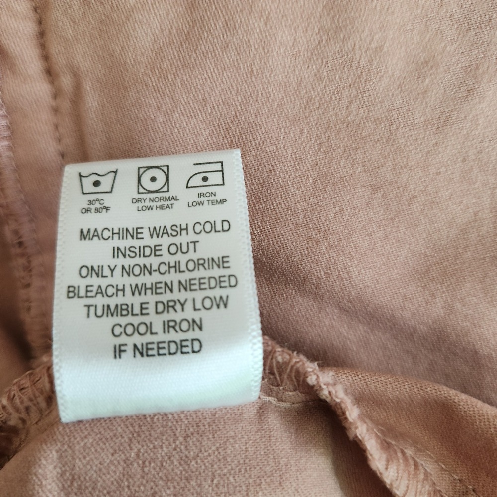 Eden Society Womens 1X Dusty Rose Pink Utility Cargo Jacket Drawstring Waist - Picture 9 of 10